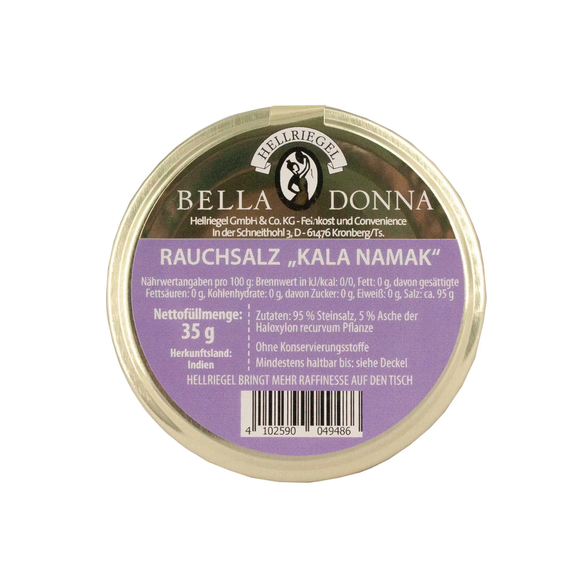 Hellriegel Bella Donna Rauchsalz Kala Namak, 35 g – Bild 3