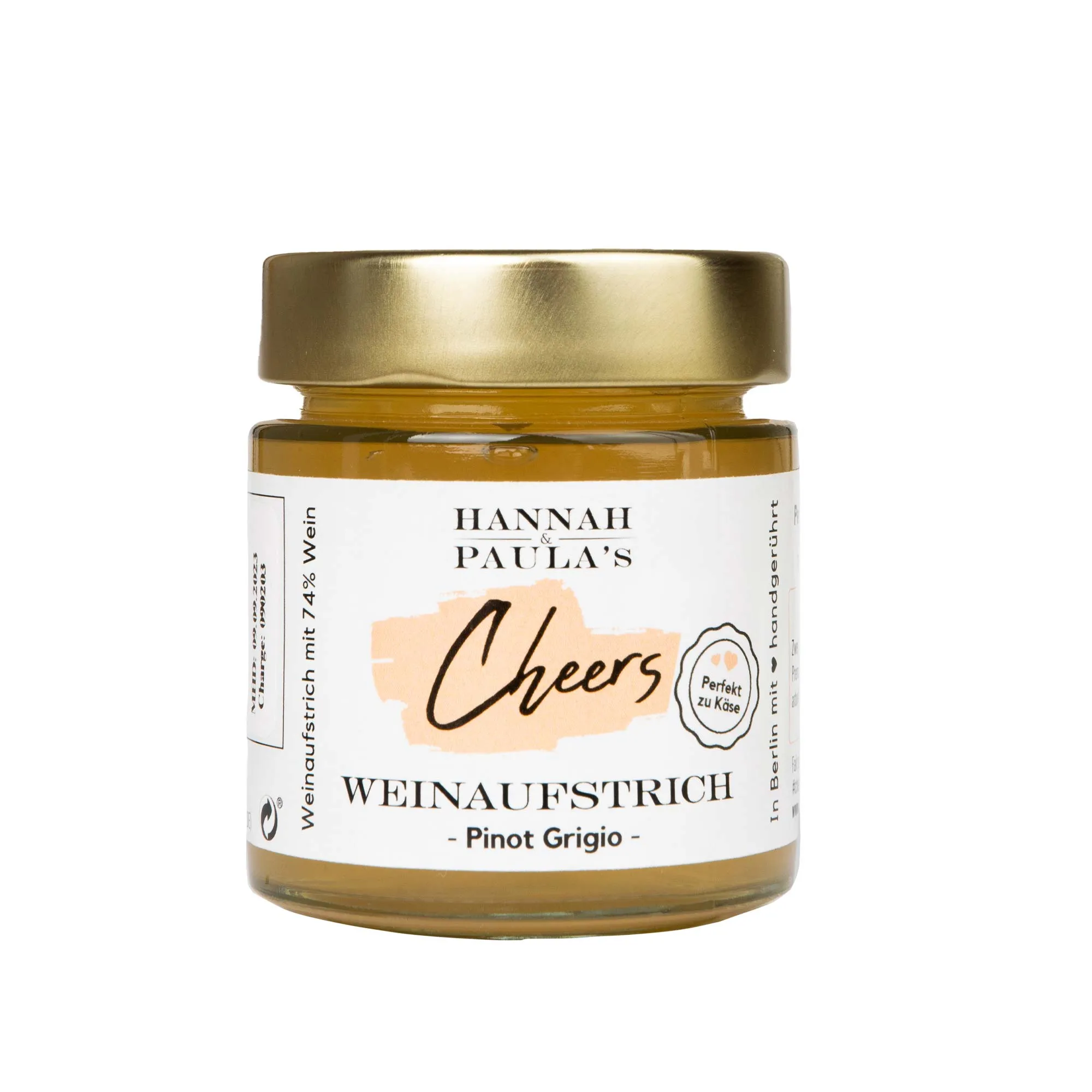 Hannah und Paula`s Weinaufstrich, Pinot Grigio 200 ml