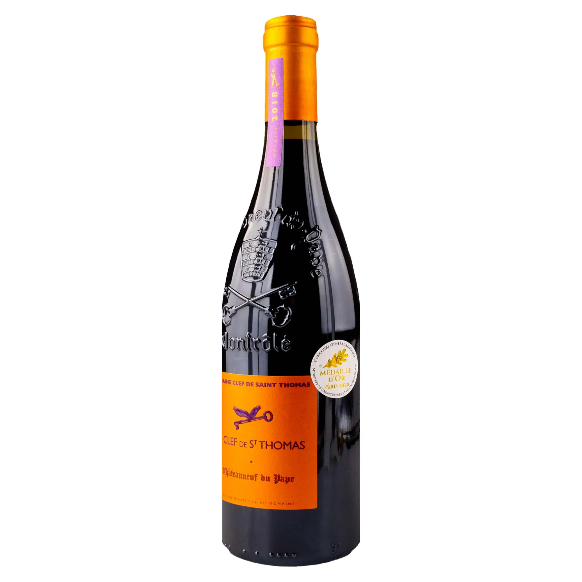 LA CLEF DE SAINT THOMAS Châteauneuf-du-Pape 2018, 15 % vol. 750ml – Bild 2