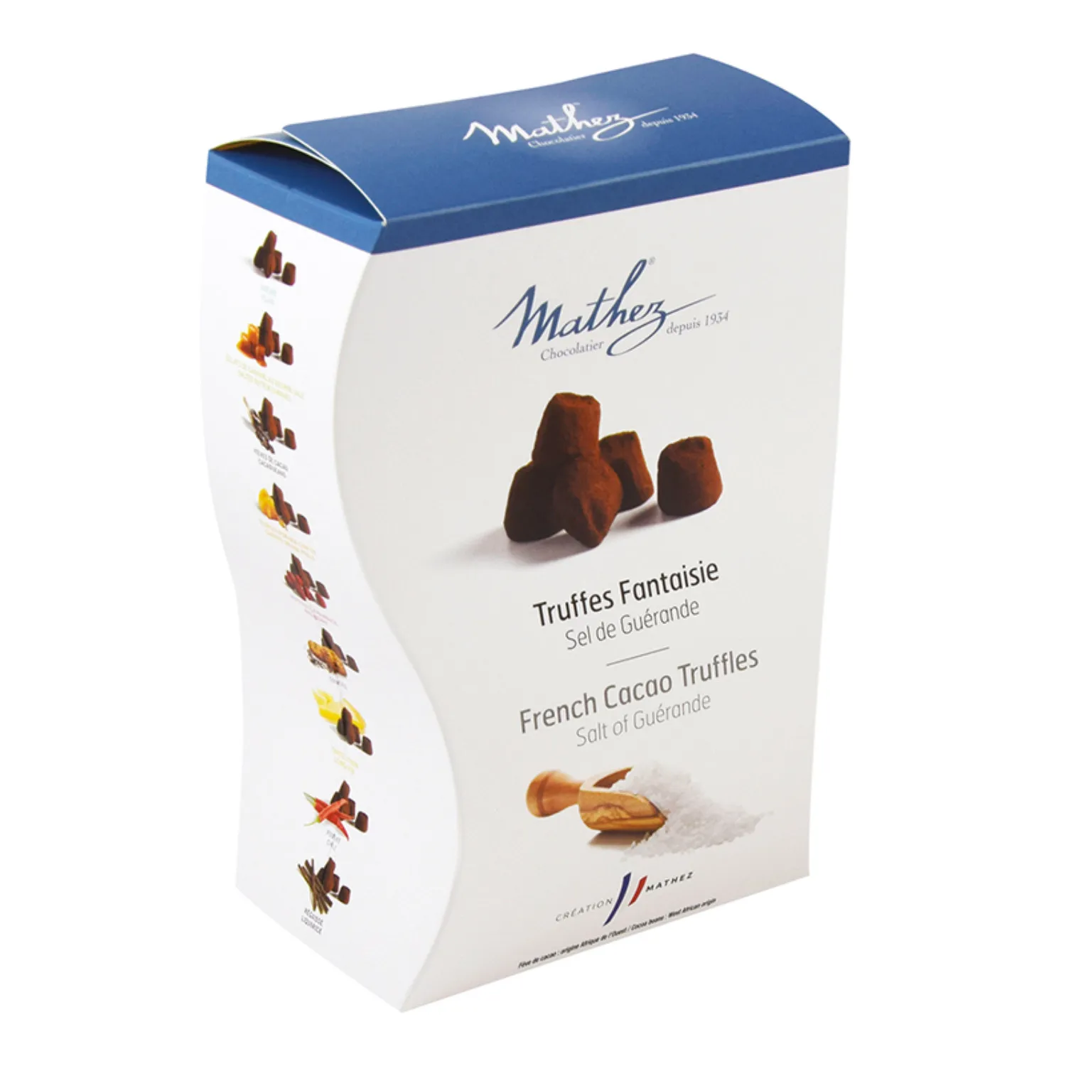 Schokoladentrüffel – mit Guerande Salz 250g – Truffes Fantaisie, Creation Mathez