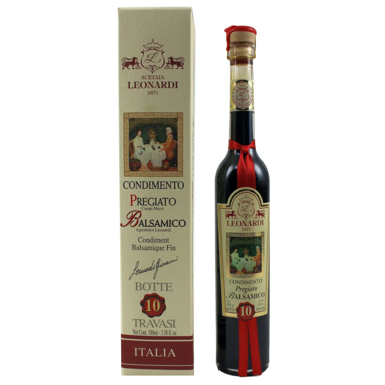 Balsamico Leonardi Pregiato – 10 Jahre gereift, 100ml – Leonardi, Italien