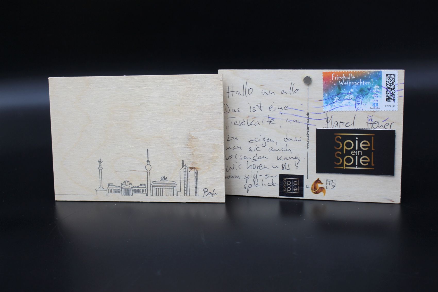 Holzkarte „Berlin“ – Skyline – Bild 3