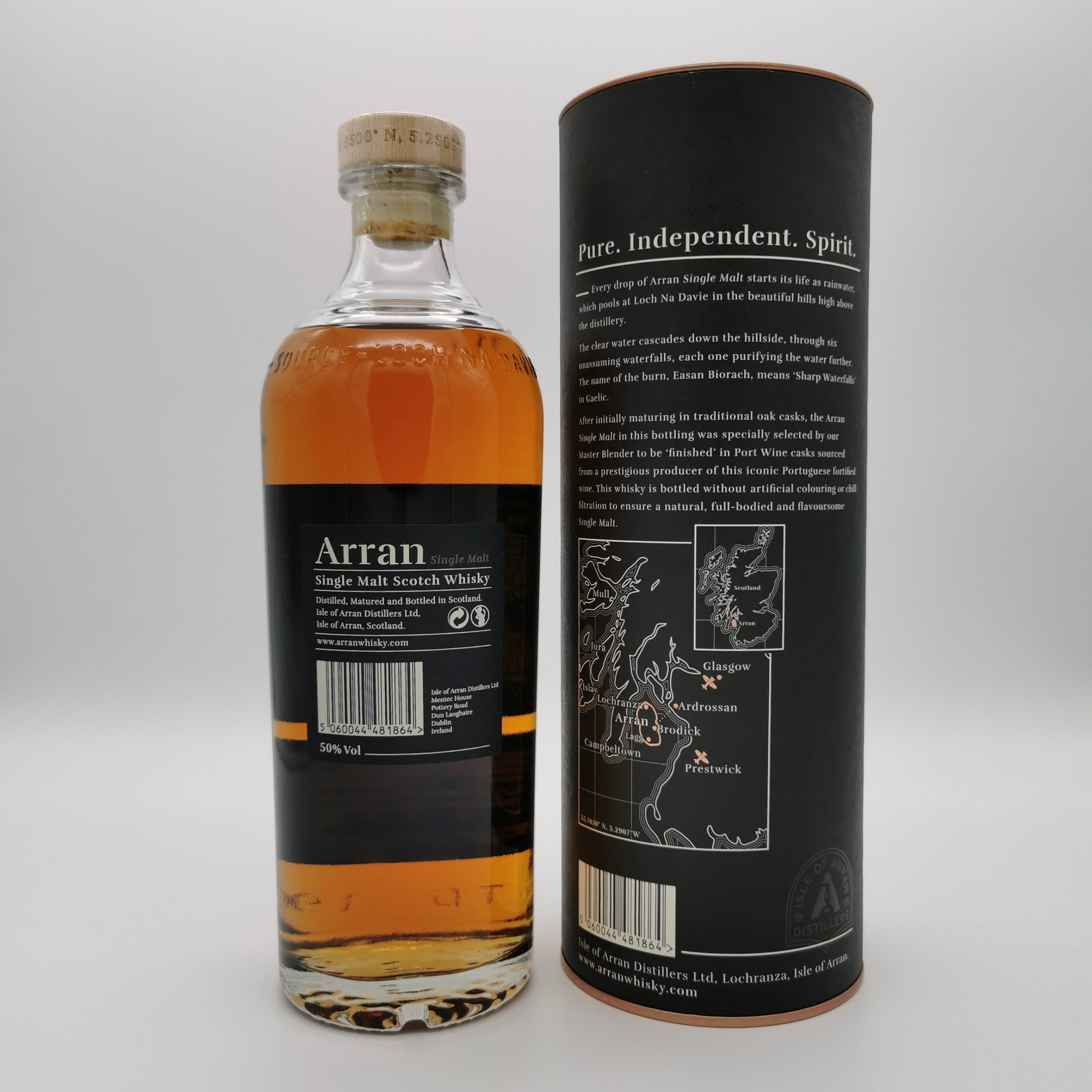 Arran Port Cask Finish 50%vol. 0,7L – Bild 3