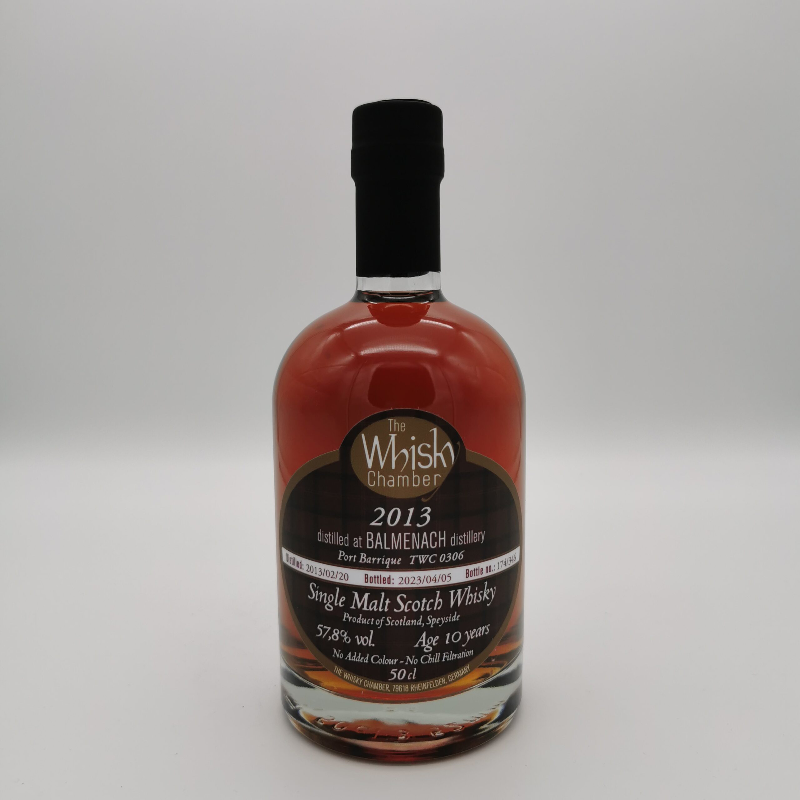 Balmenach 10 Jahre 2013/2023 Port Barrique -The Whisky Chamber- 57,8%vol. 0,5L