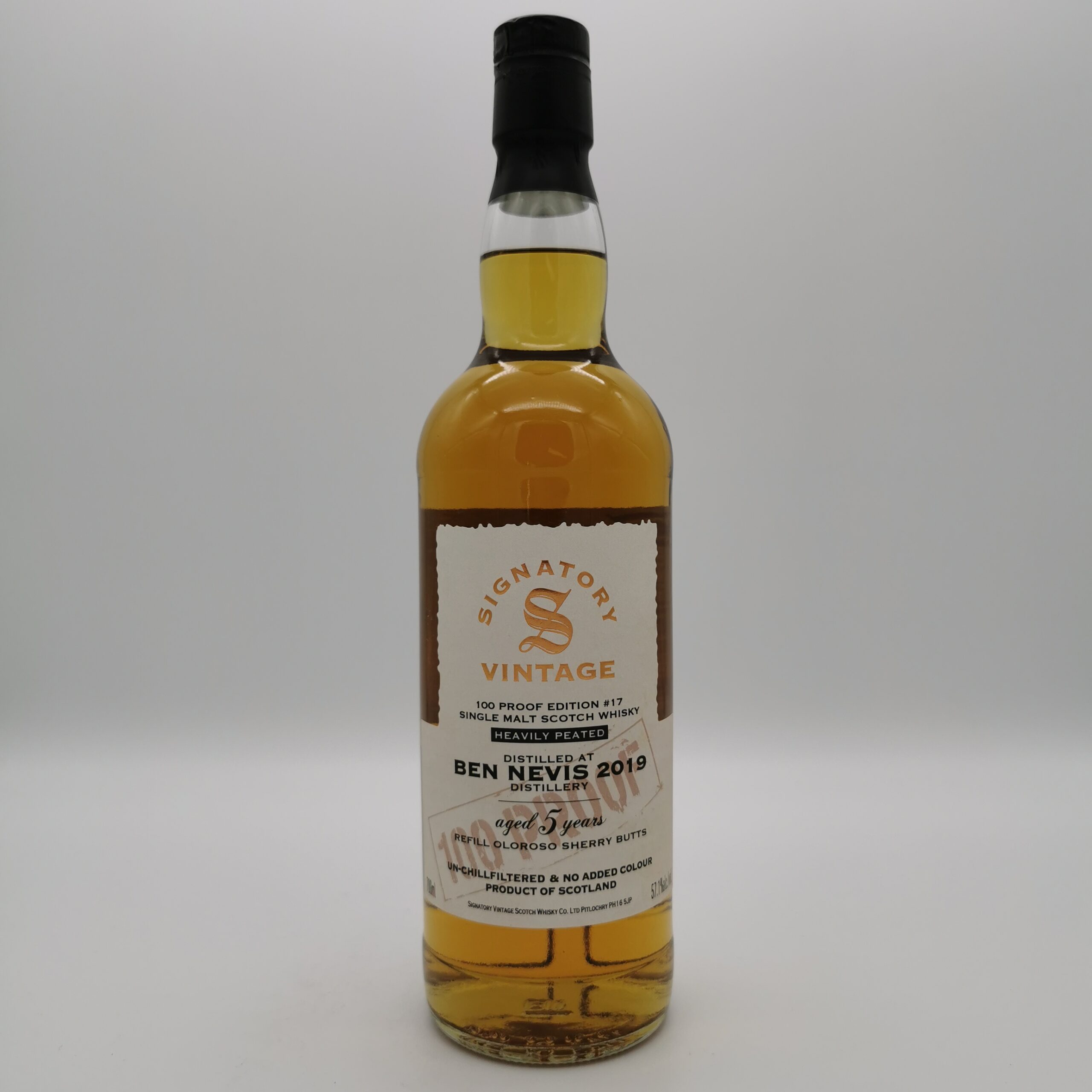 Ben Nevis Heavily Peated 2019/2024 Oloroso Sherry Butts 100 Proof Edition #17 -Signatory Vintage- 57,1%vol. 0,7L