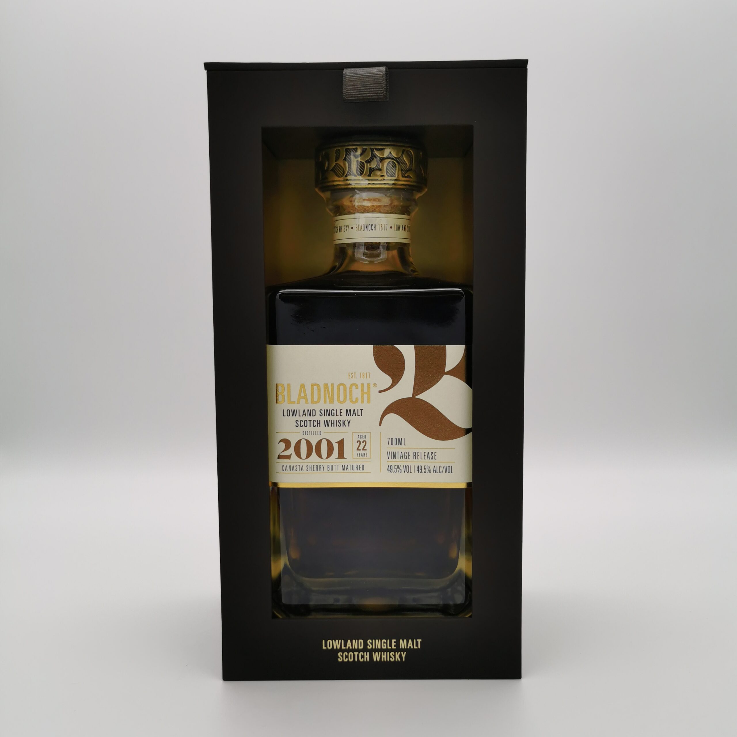 Bladnoch 22 Jahre Vintage Release 2001 – Canasta Sherry Butt 49,5%vol. 0,7L – Bild 3