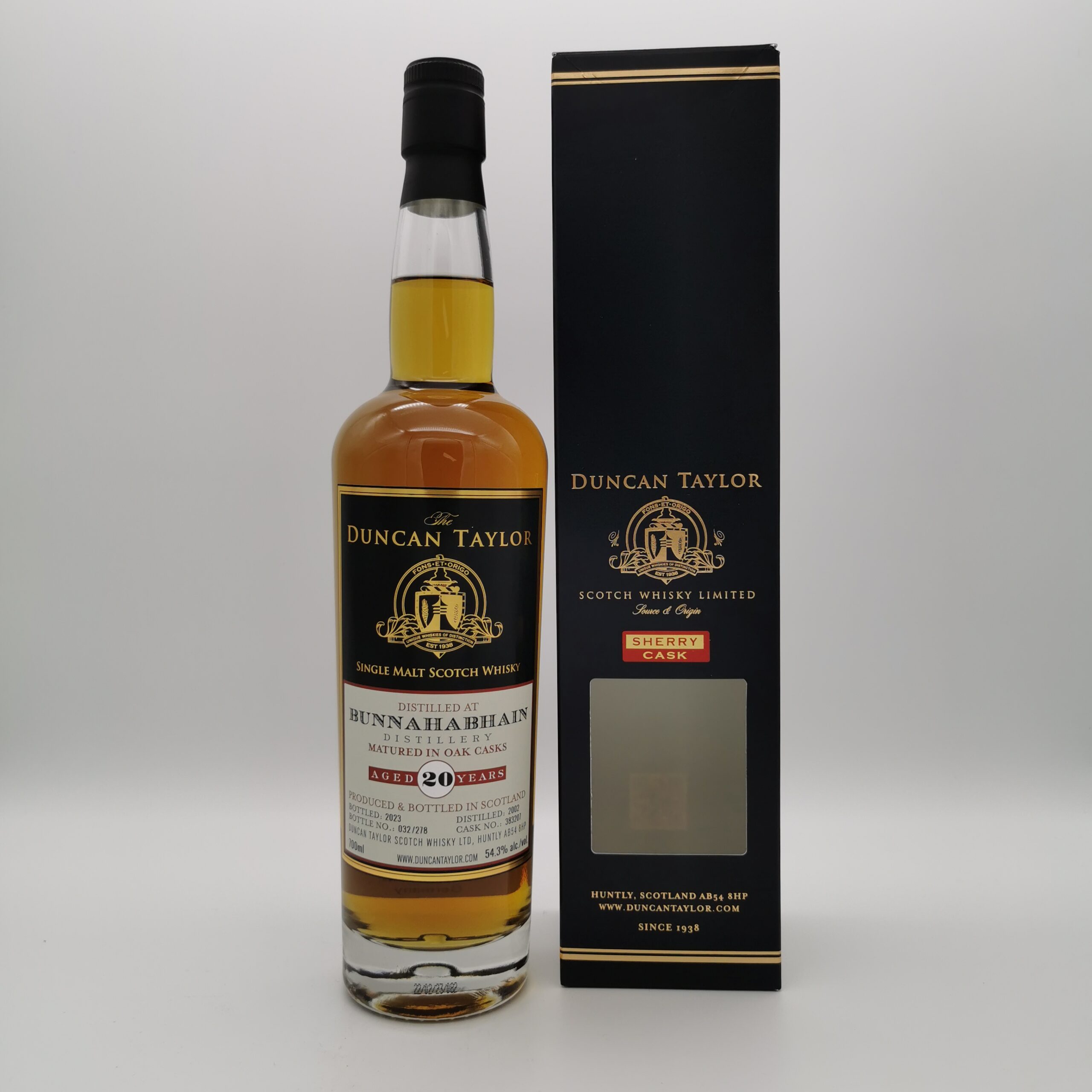 Bunnahabhain 20 Jahre 2002/2023 Sherry Cask #383207 -Duncan Taylor- 54,3% 0,7L – Bild 2