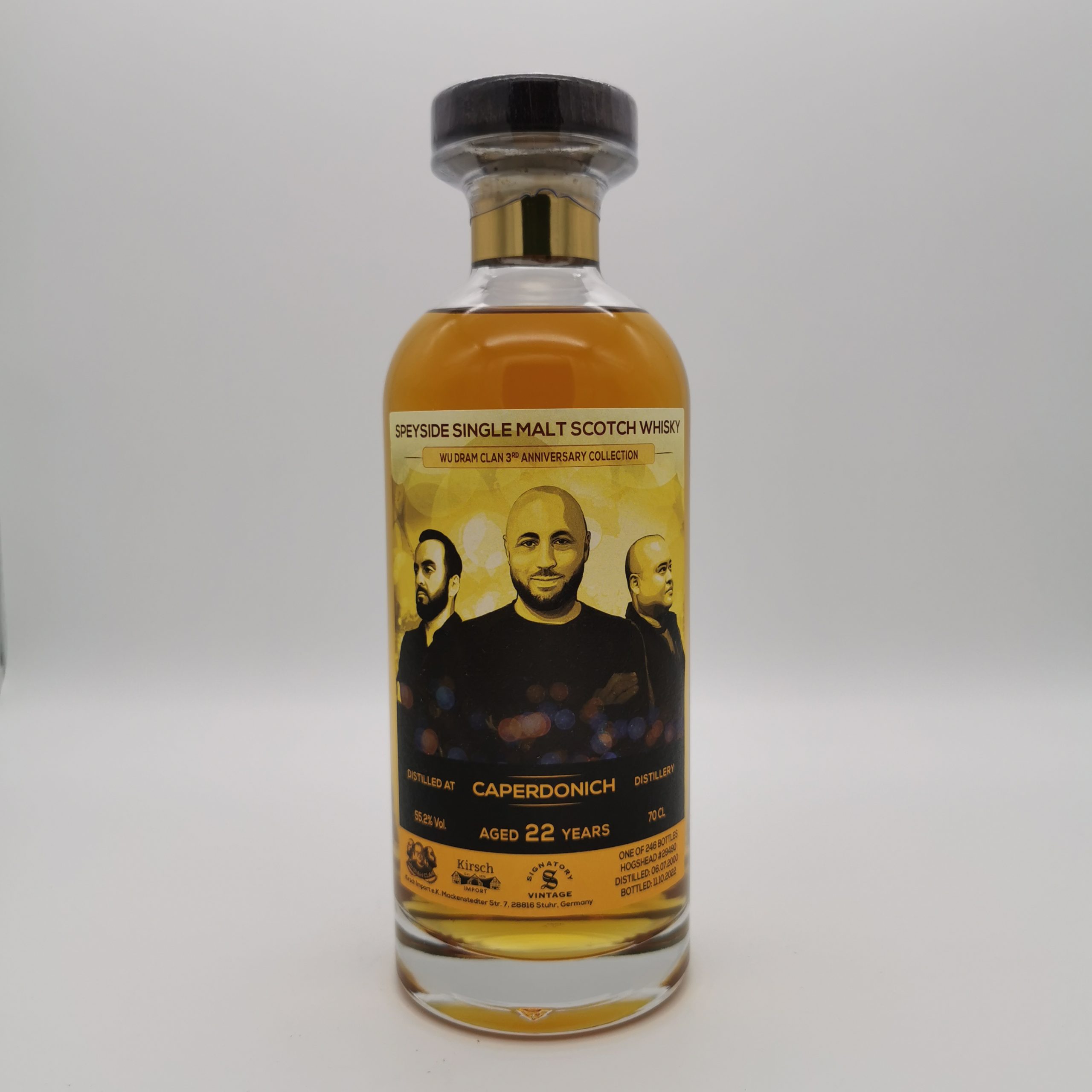 Caperdonich 22 Jahre 2000/2022 Hogshead #29490 – Wu Dram Clan – 55,2%vol. 0,7L
