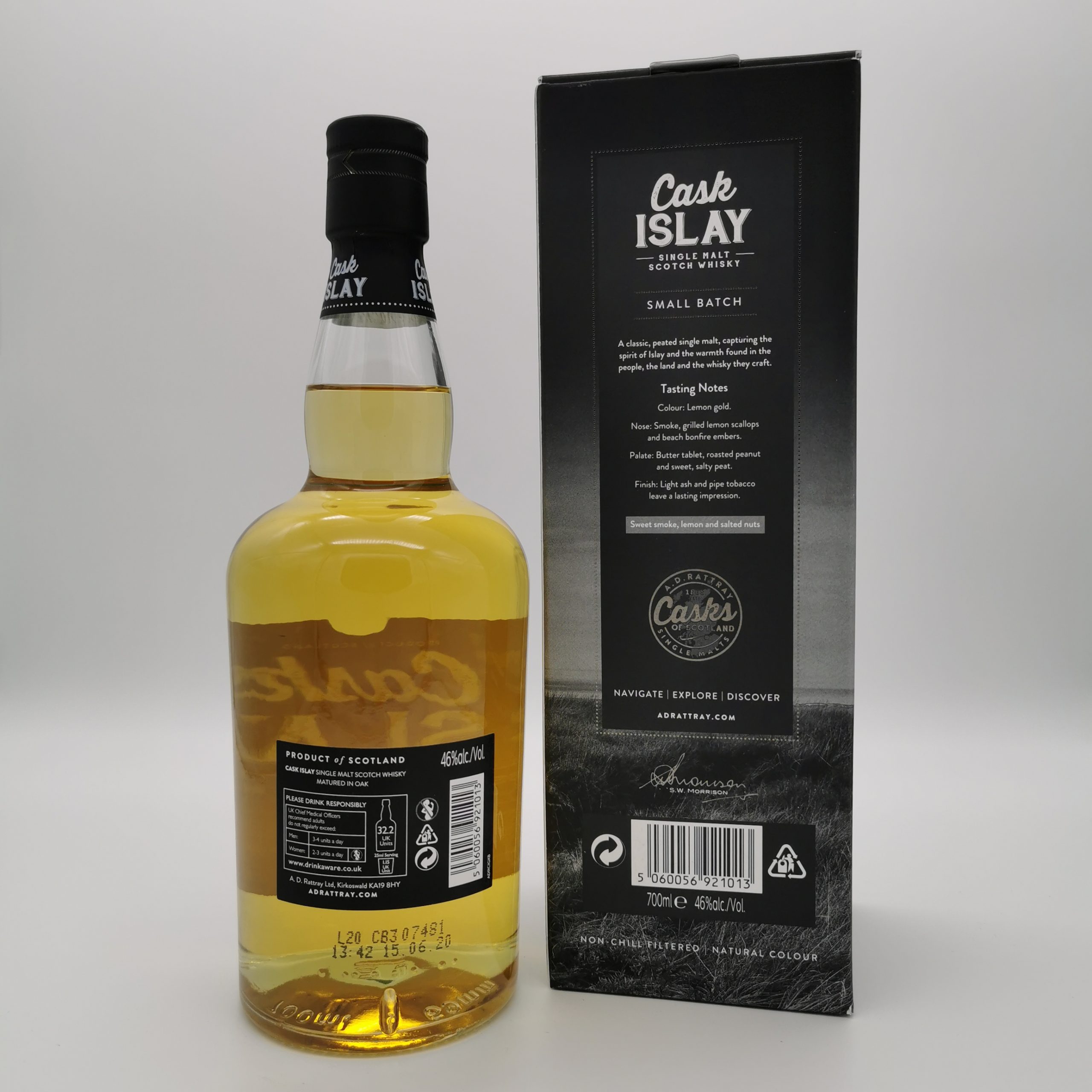 Cask Islay Small Batch -A.D. Rattray- 46%vol. 0,7L – Bild 3