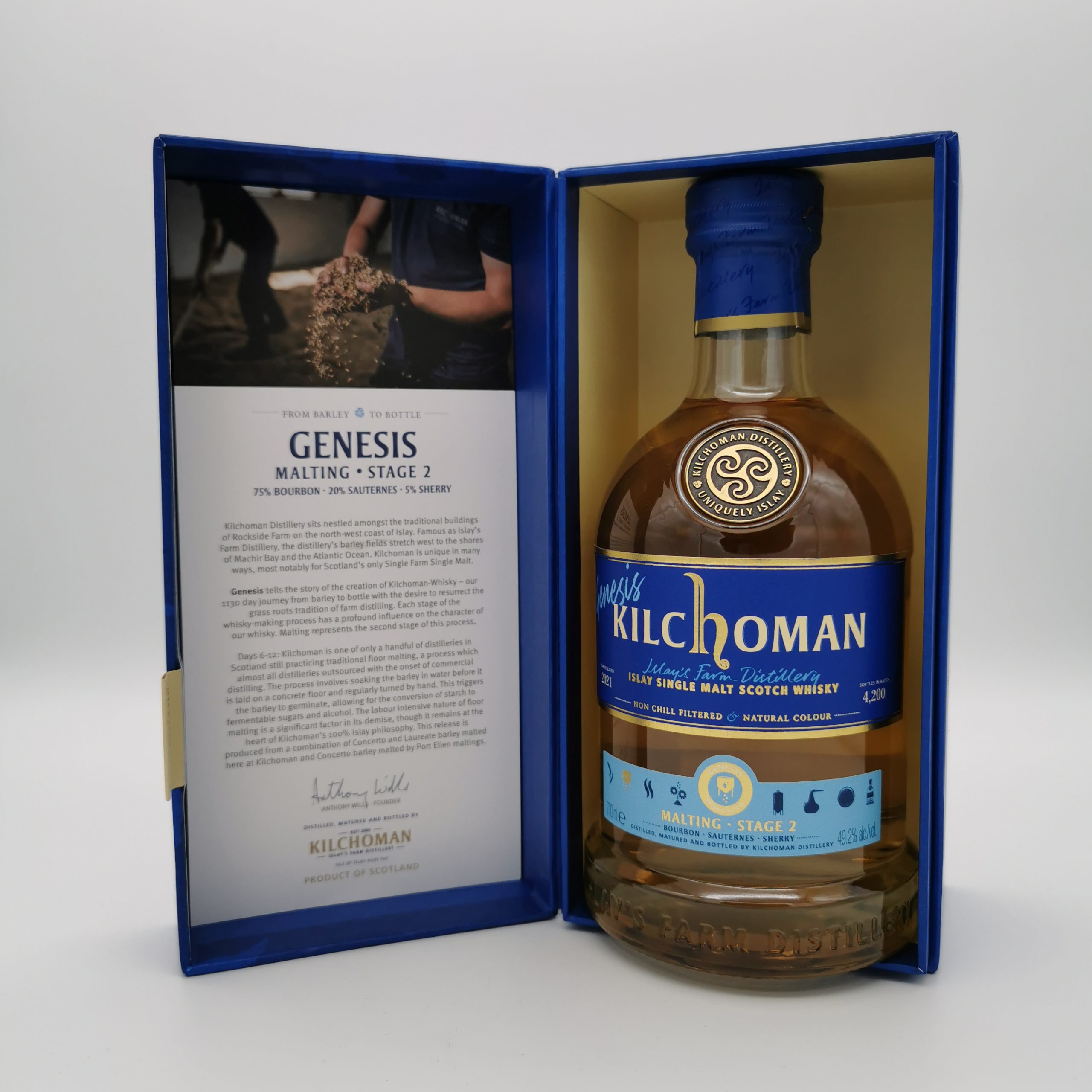 Kilchoman Genesis Malting Stage 2 49,2%vol. 0,7L – Bild 4