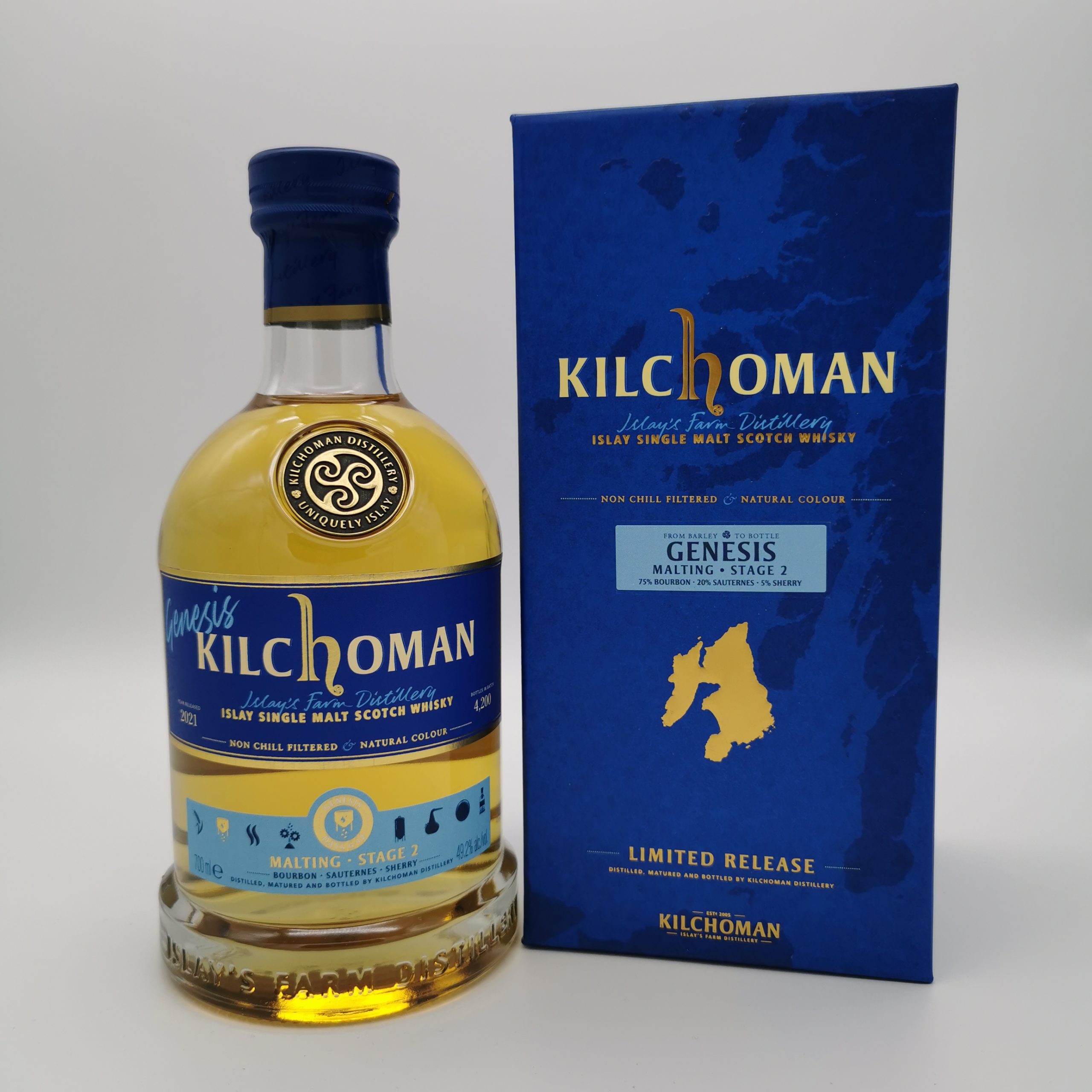 Kilchoman Genesis Malting Stage 2 49,2%vol. 0,7L – Bild 2