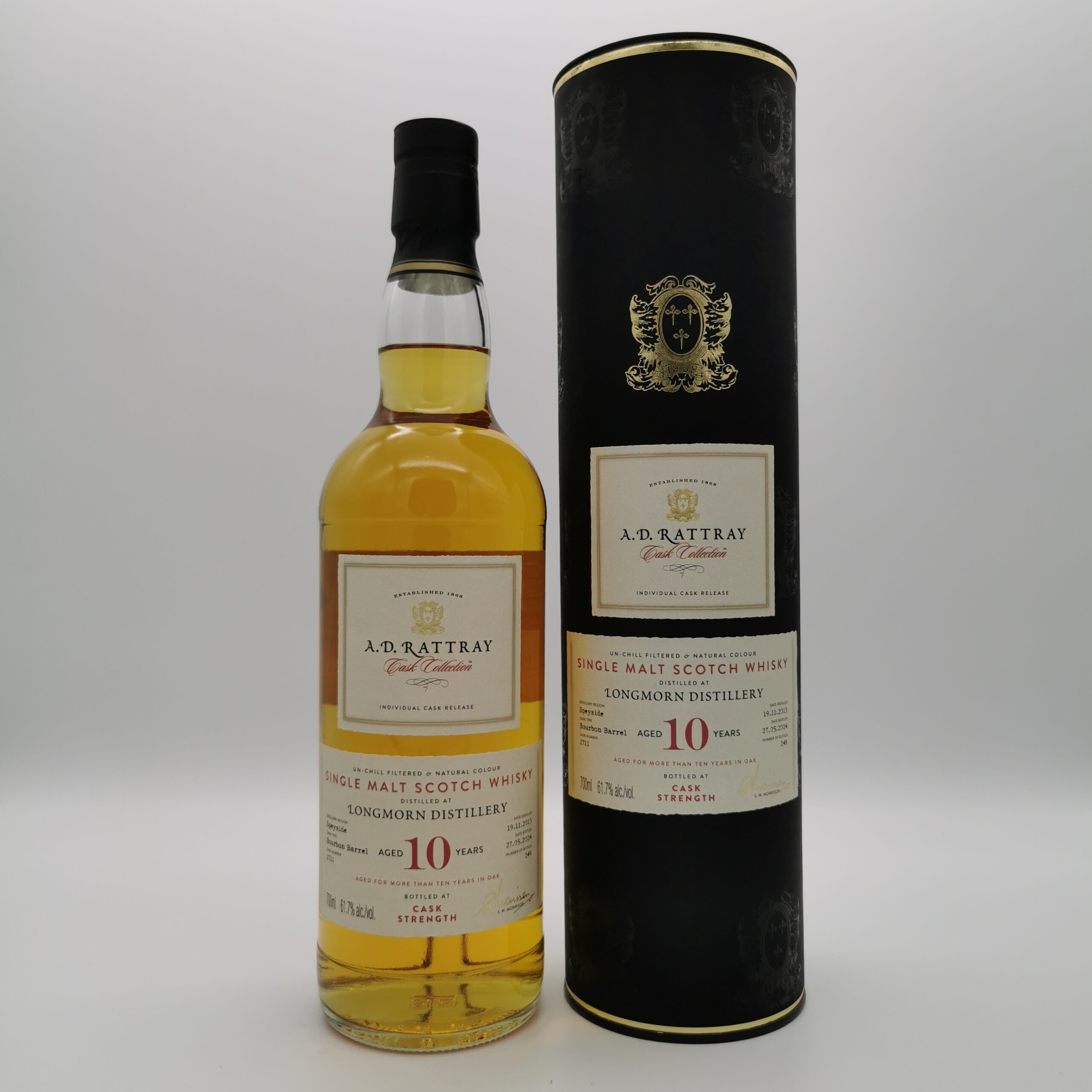Longmorn 10 Jahre 2013/2024 Bourbon Barrel #2711 -A.D. Rattray- 61,7%vol. 0,7L – Bild 2