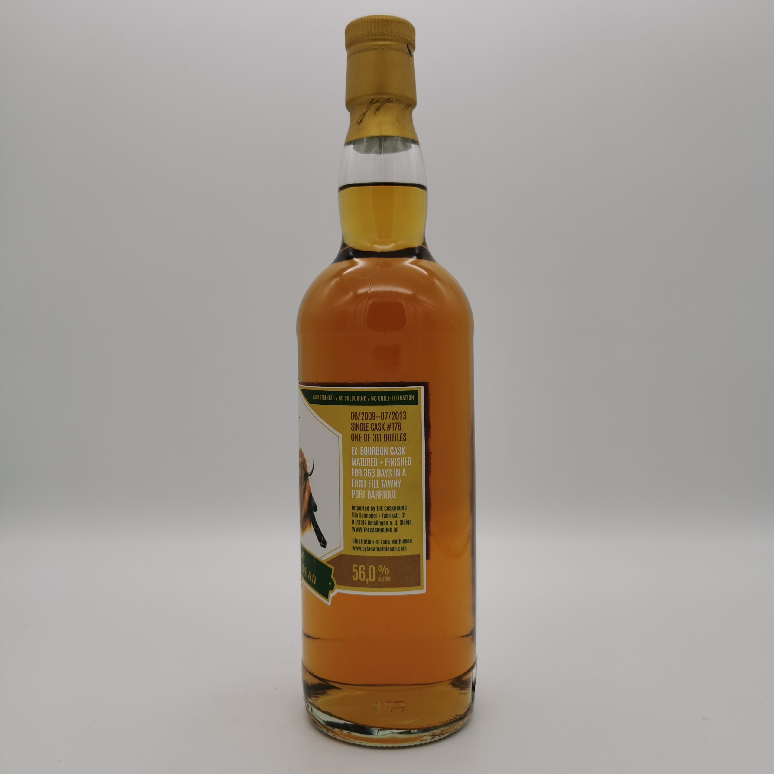 Secret Speyside 14 Jahre Tawny Port Barrique True Friends -The Caskhound- 56,0%vol. 0,7L – Bild 4