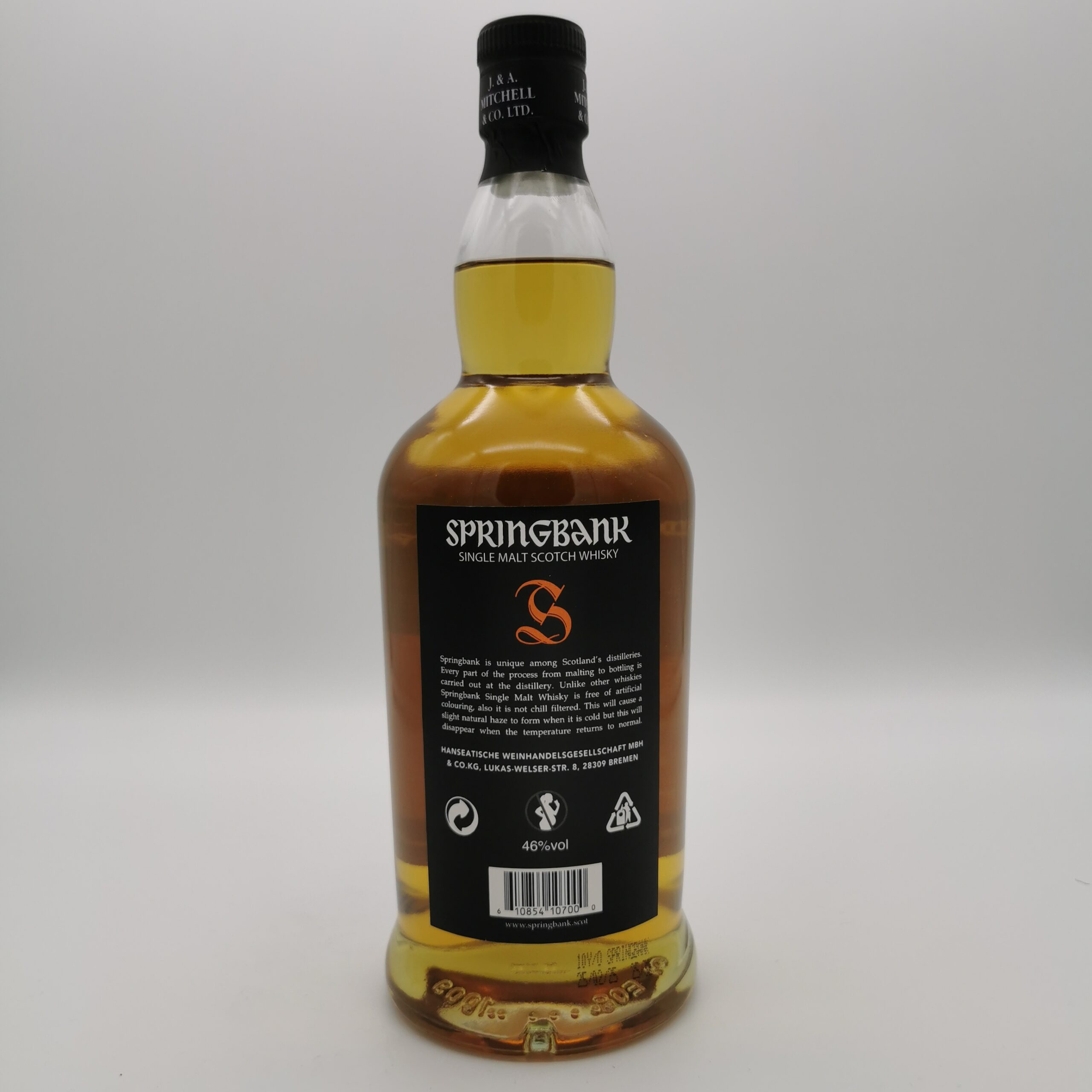 Springbank 10 Jahre 2025 46%vol. 0,7L – Bild 3