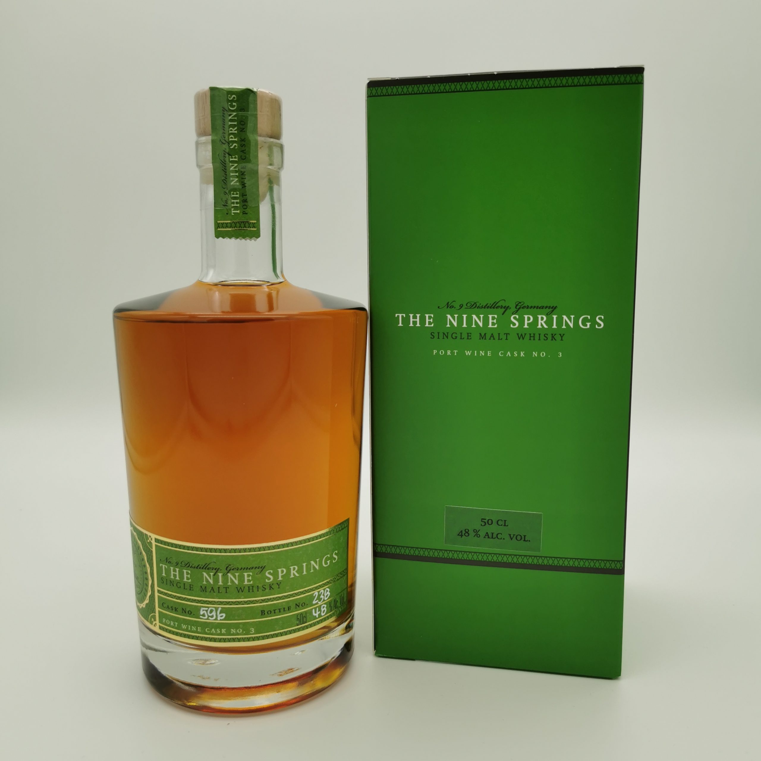 The Nine Springs 6 Jahre Port Wine No3 peated breeze Single Cask Selection 48%vol. 0,5L – Bild 2
