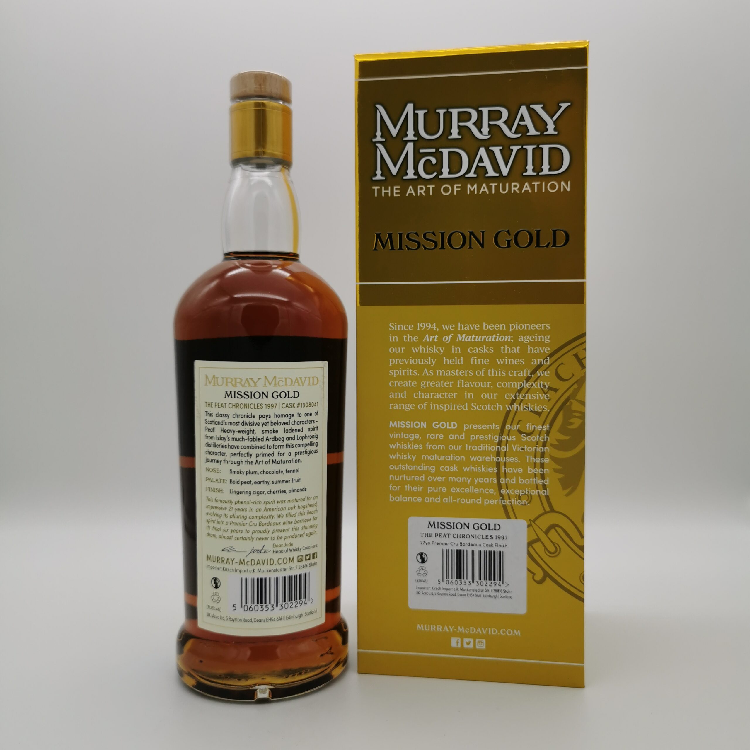 The Peat Chronicles 27 Jahre 1997/2025 Premier Cru Bordeaux-Barriques Finish –Murray McDavid- 55,6%vol. 0,7L – Bild 3