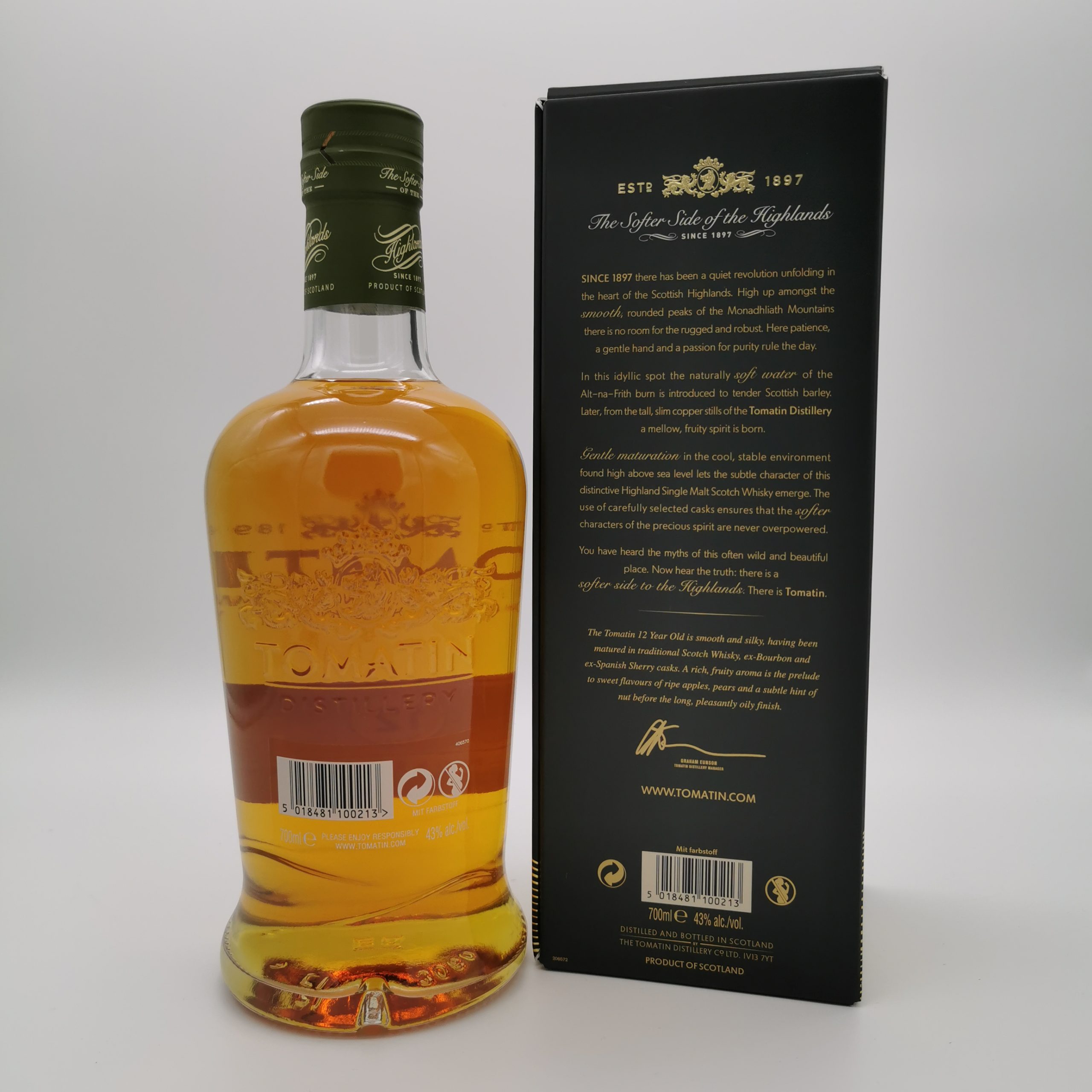 Tomatin 12 Jahre 43.0% 0,7l – Bild 3