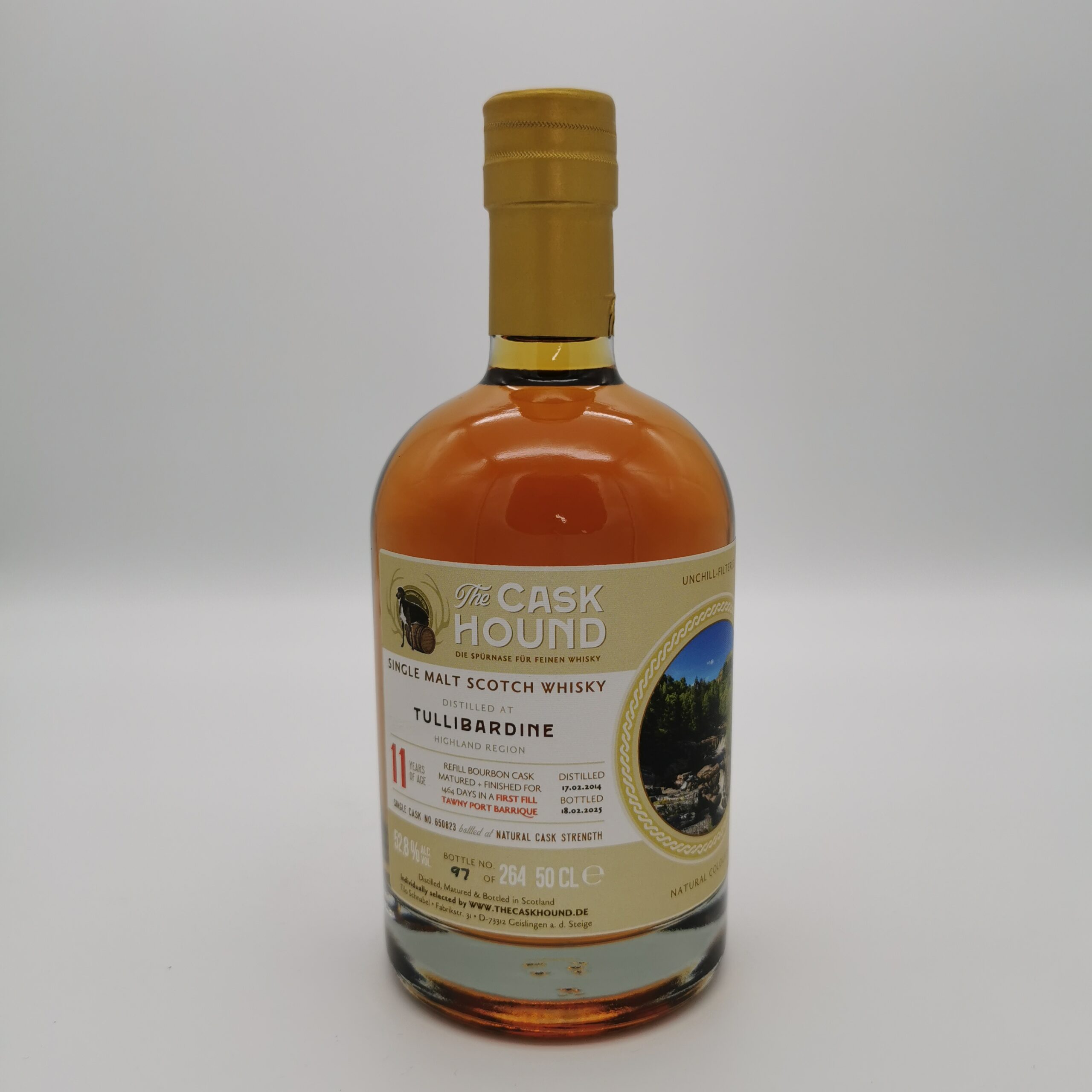 Tullibardine 11 Jahre 1st Fill Tawny Port Barrique #650823 -The Caskhound- 52,8%vol. 0,5L – Bild 2