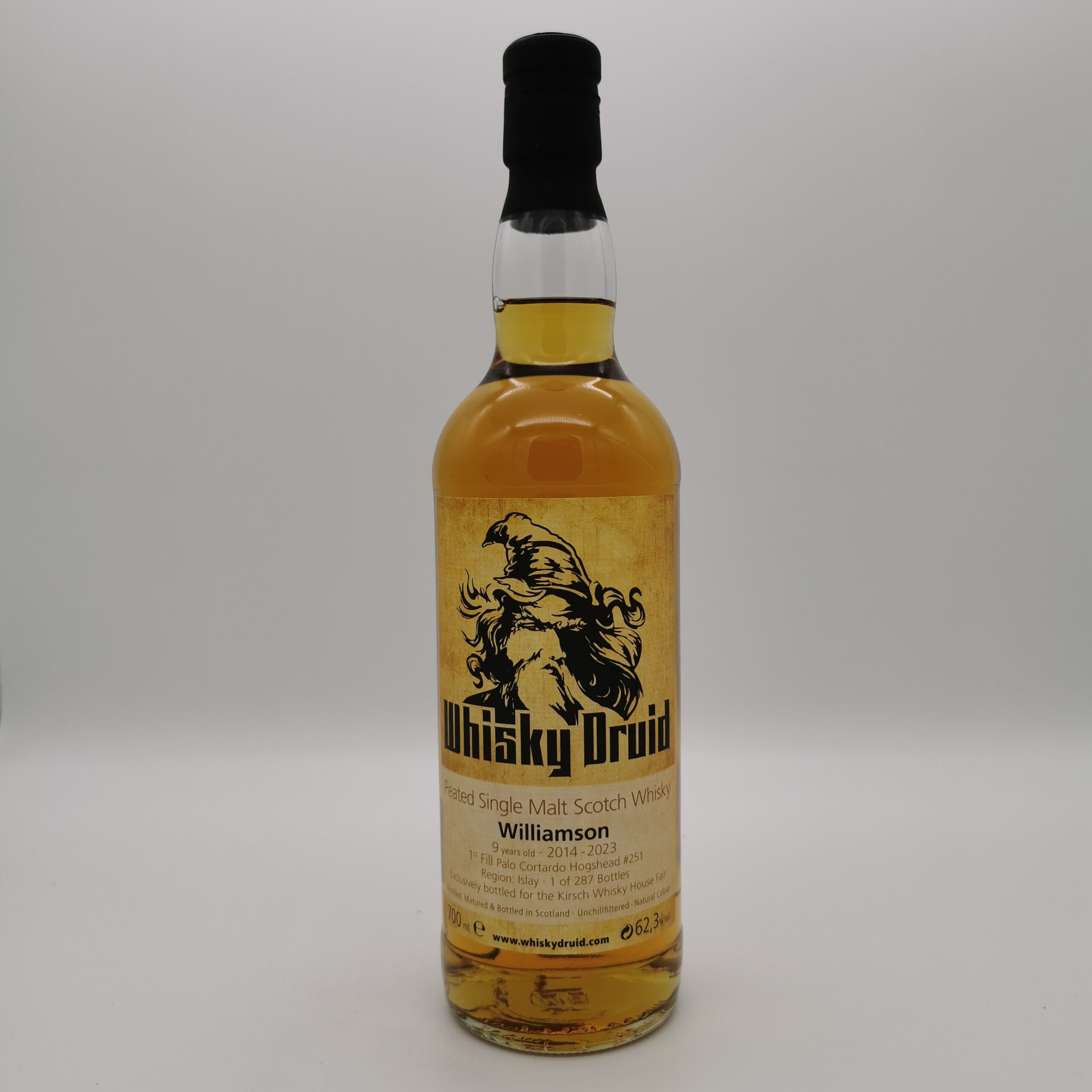 Williamson 2014/2023 Palo Cortado Hogshead #251 -Whisky Druid- 62,3%vol. 0,7L